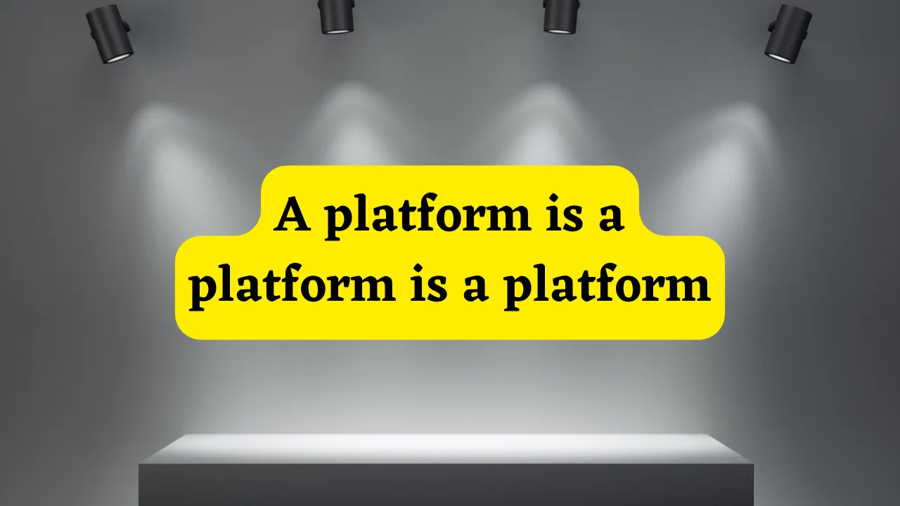 A stage with spotlights