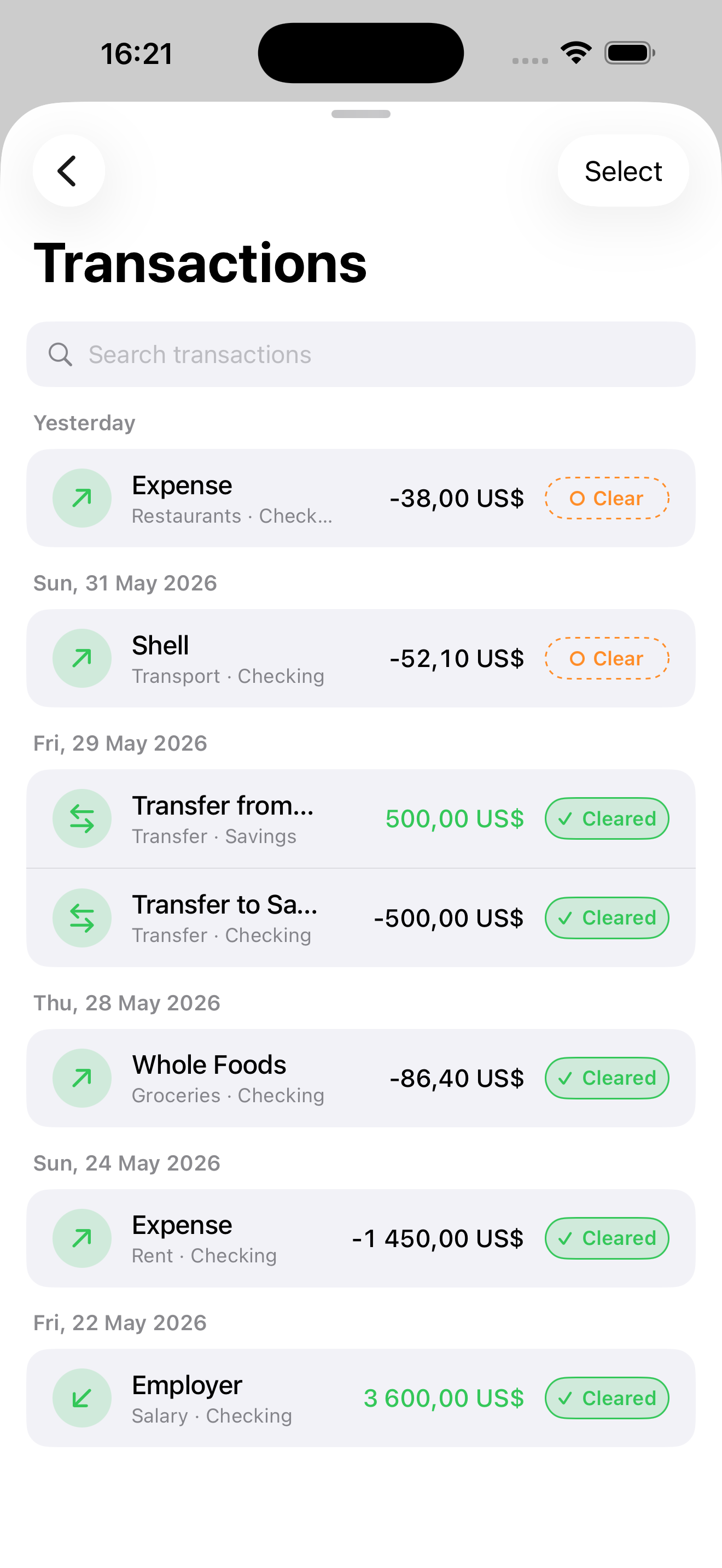 Avere transactions