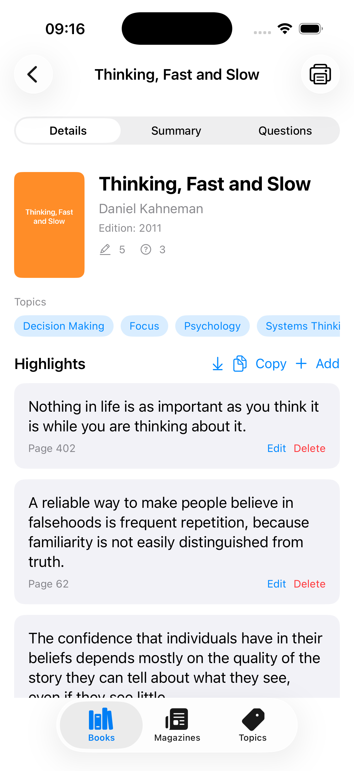 BookMind highlights