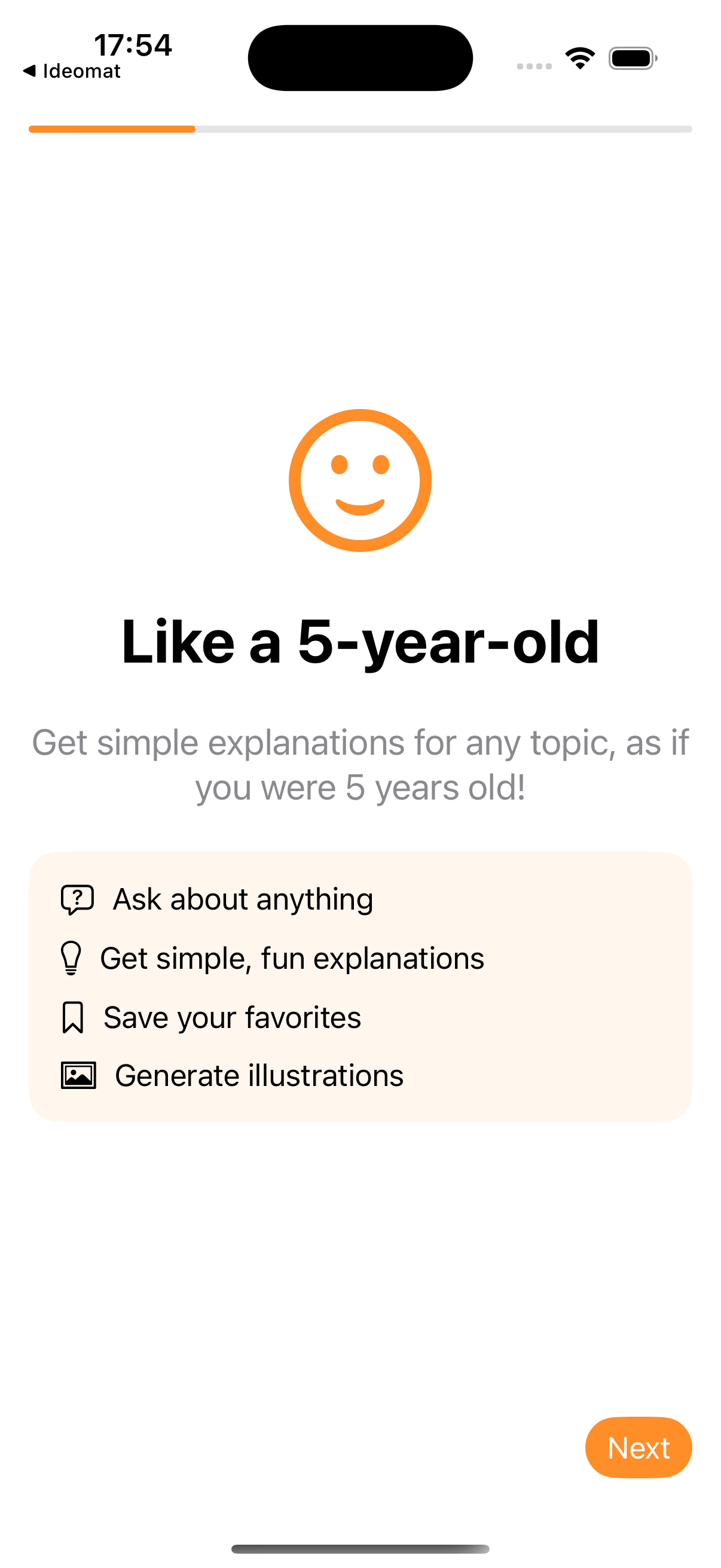 Like a 5-year-old onboarding